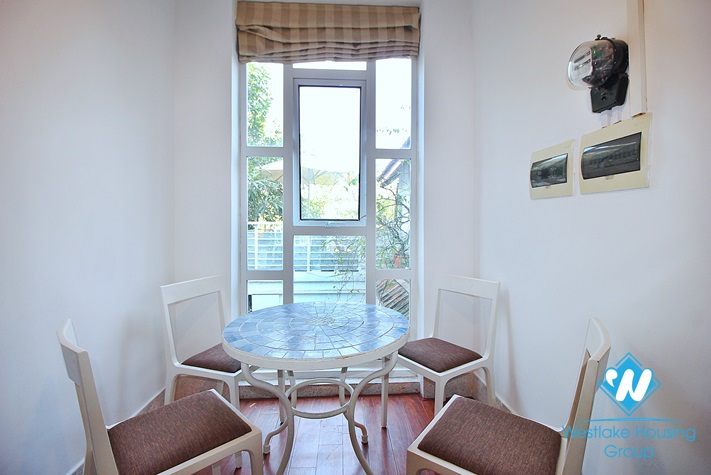 Charming apartment with big balcony for rent in Tay Ho, Ha Noi